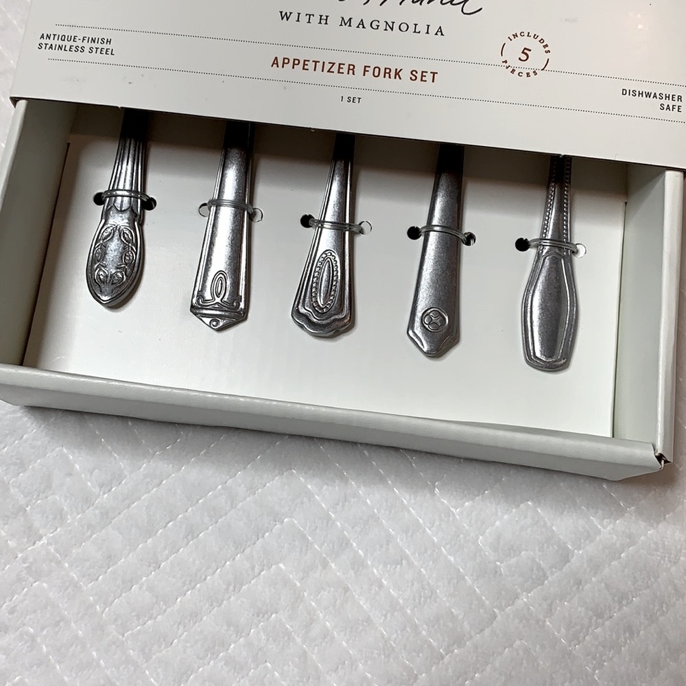 Hearth & Hand 5 Piece Appetizer Fork Set - Picture 2 of 7